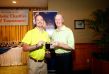 Second Place Putting Contest Winner, Shannon Moriarty, with Msgr. Cox